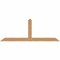 Ekena Millwork Portland Smooth Timber Gable Bracket, Western Red Cedar, 96"W x 36"H x 5 1/2"D x 5 1/2"F, 9/12 Pitch GBW096X36X0606POR00SWR - alternate 1
